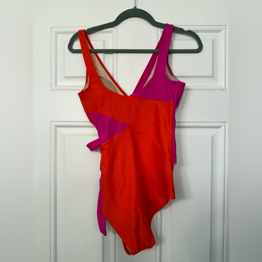 Summersalt Pink and Orange One-Piece Swimsuit - Picture 2 of 5